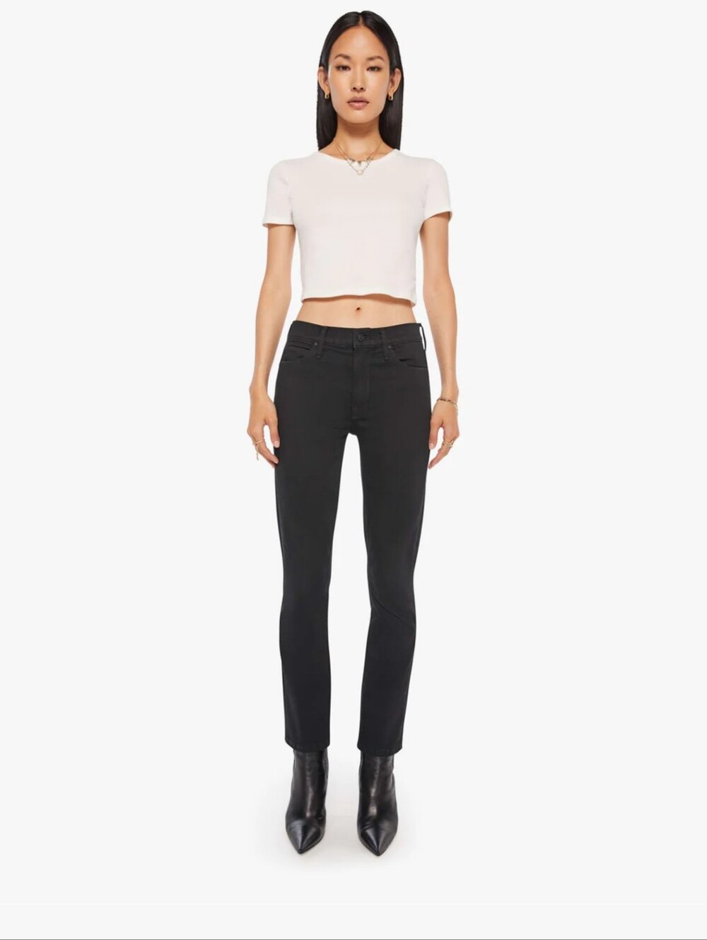 MOTHER Mid-Rise Dazzler Ankle Size 29